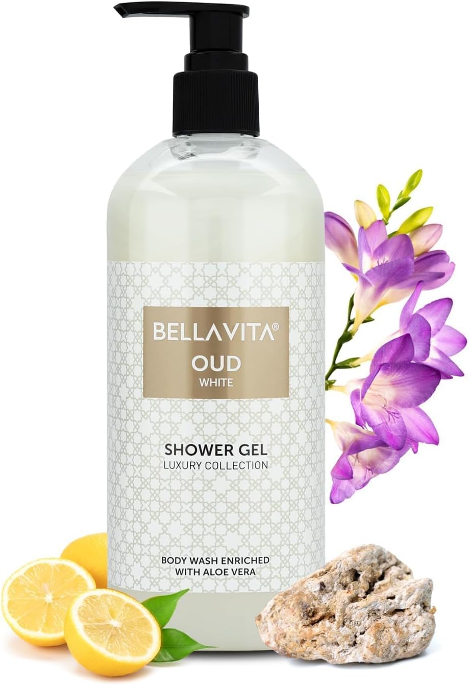 BellaVita Luxury OUD WHITE Body Wash | 500 ml | Unisex