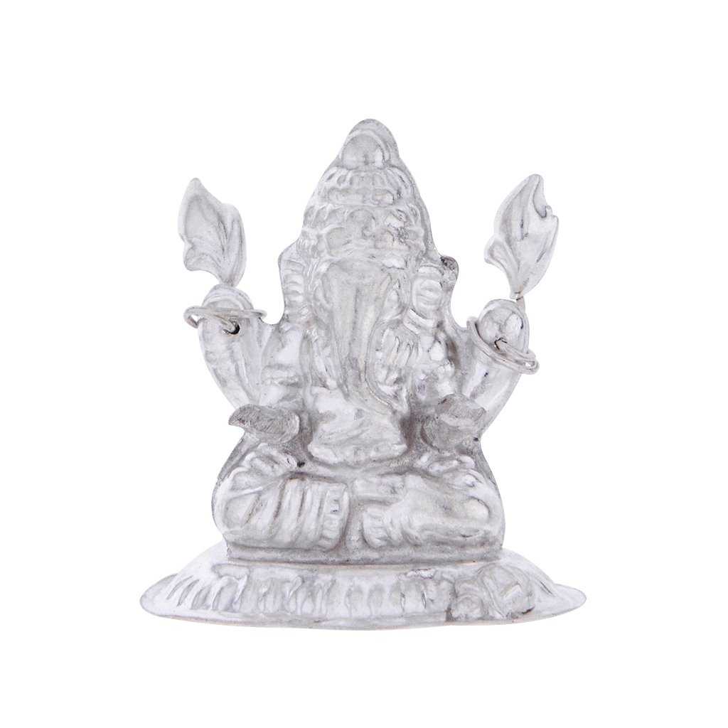 Sri Jagdamba Pearls Dealer Ganesh Silver Idol
