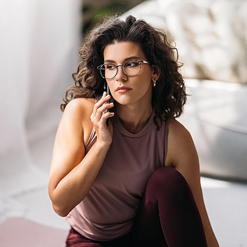 Miniatura 2 de OPTOFENDY Lentes de luz azul para mujer, TR90, con bloqueo de luz azul, alivian la fatiga ocular y anti rayos UV400