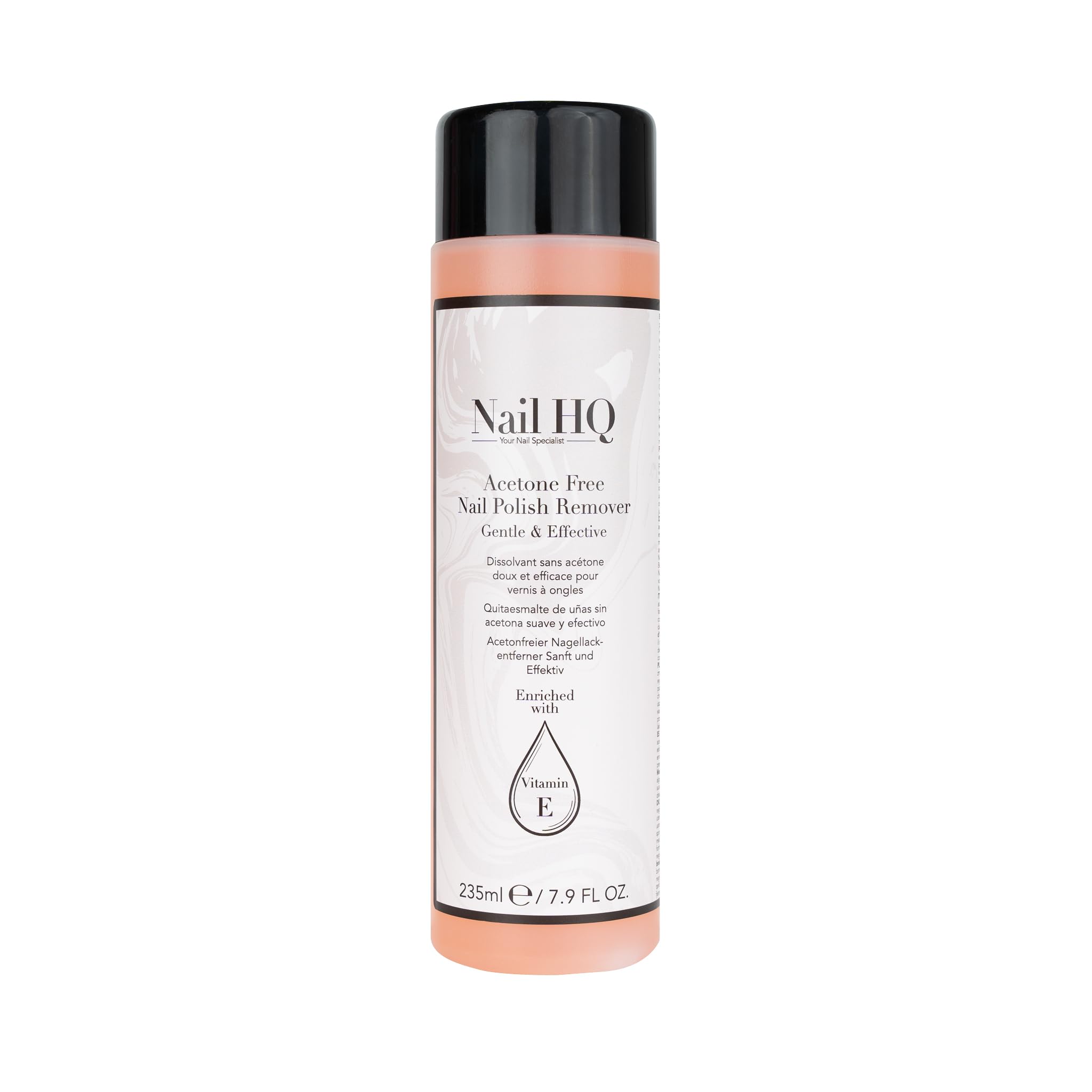 Nail HQ Acetone Free Nail Polish Remover with Vitamin E - 235ml