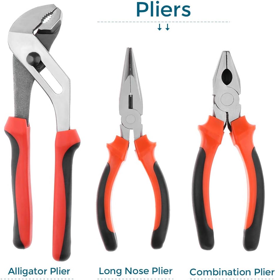 Get Discount Offer Miulika 100 Piece Tool Set General Household Hand Tool Kit Home Repair Mechanics Tools Screwdriver Hammer Wrench Plier Saw with Toolbox Storage Case Exclusive Special Miulika 100 Piece Tool Set General Household Hand Tool Kit Home Repair Mechanics Tools Screwdriver Hammer Wrench Plier Saw with Toolbox Storage Case