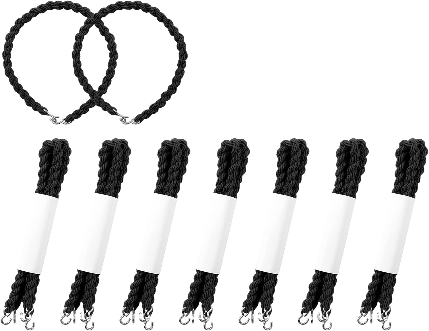 14 PCS Military Boot Blousers Elastic Blousing Straps with Metal Hooks for Army Navy Air Force Boot Straps for Gear