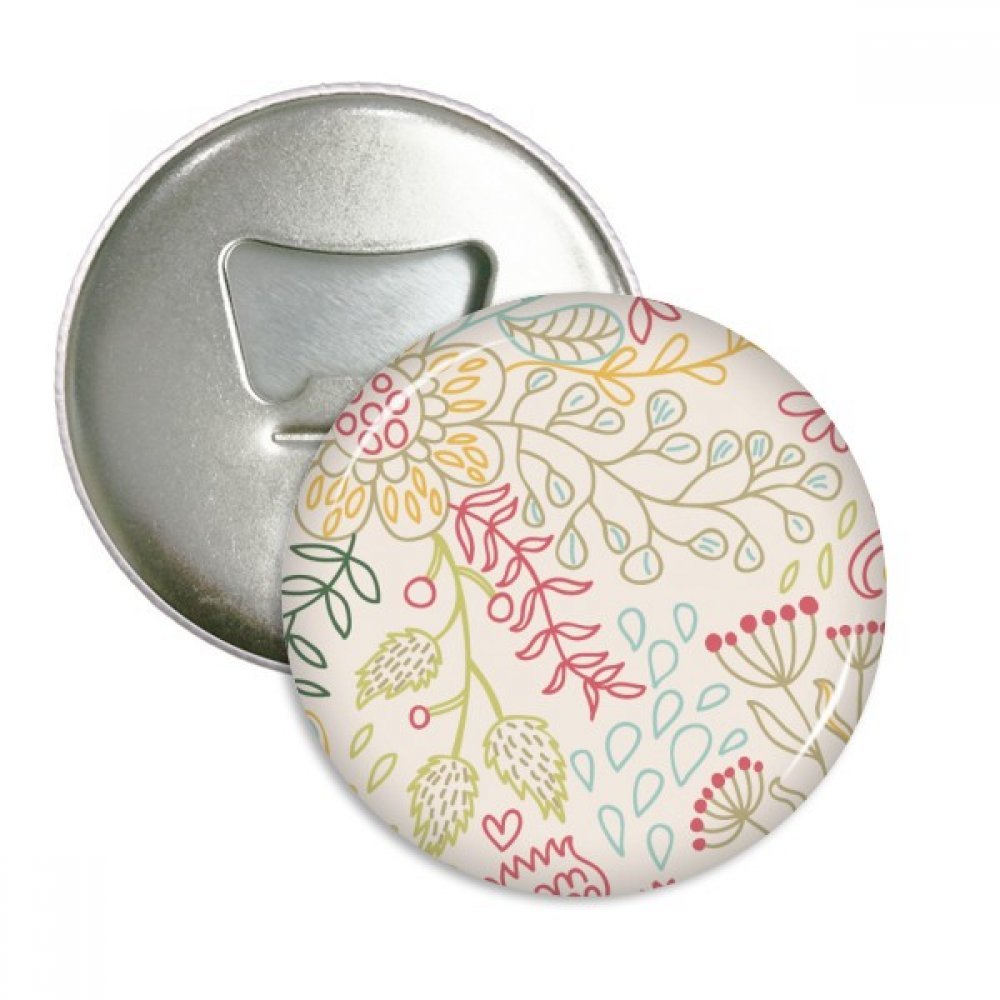Badge ouvre-bouteille aimanté fleur motif plante lot de 3 une idée cadeau originale