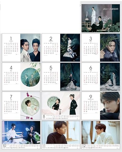 陳情令 カレンダー 肖戦 王一博 2026 卓上 グッズ【非公式】2026年度カレンダー アルバム 周辺デスクトップ写真集 新年のプレゼント お正月 プレゼント 贈り物109 [並行輸入品]のサムネイル