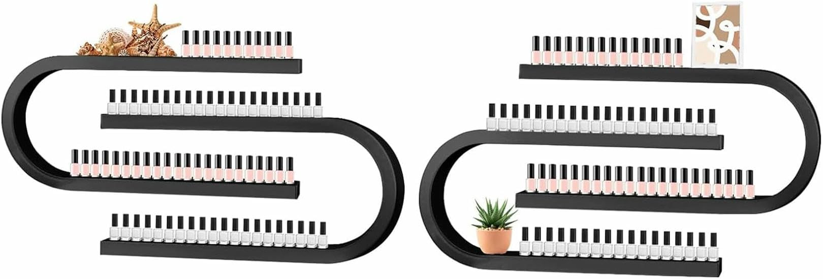 Support d'étagère pour vernis à ongles et parfums pour créer un coin beauté mural