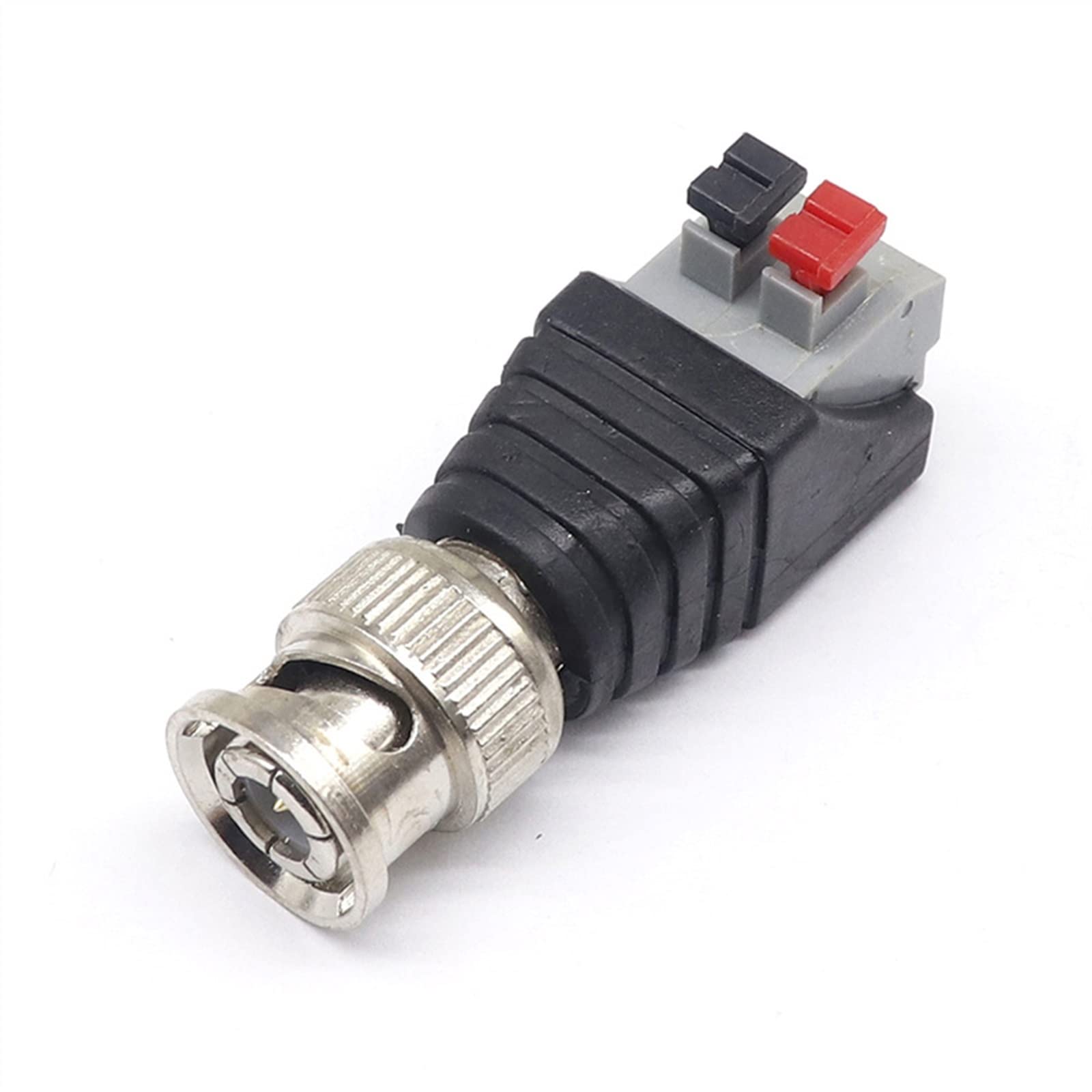Conector BNC macho a terminal de prensa Q9 de 50 ohmios para vídeo de vigilancia