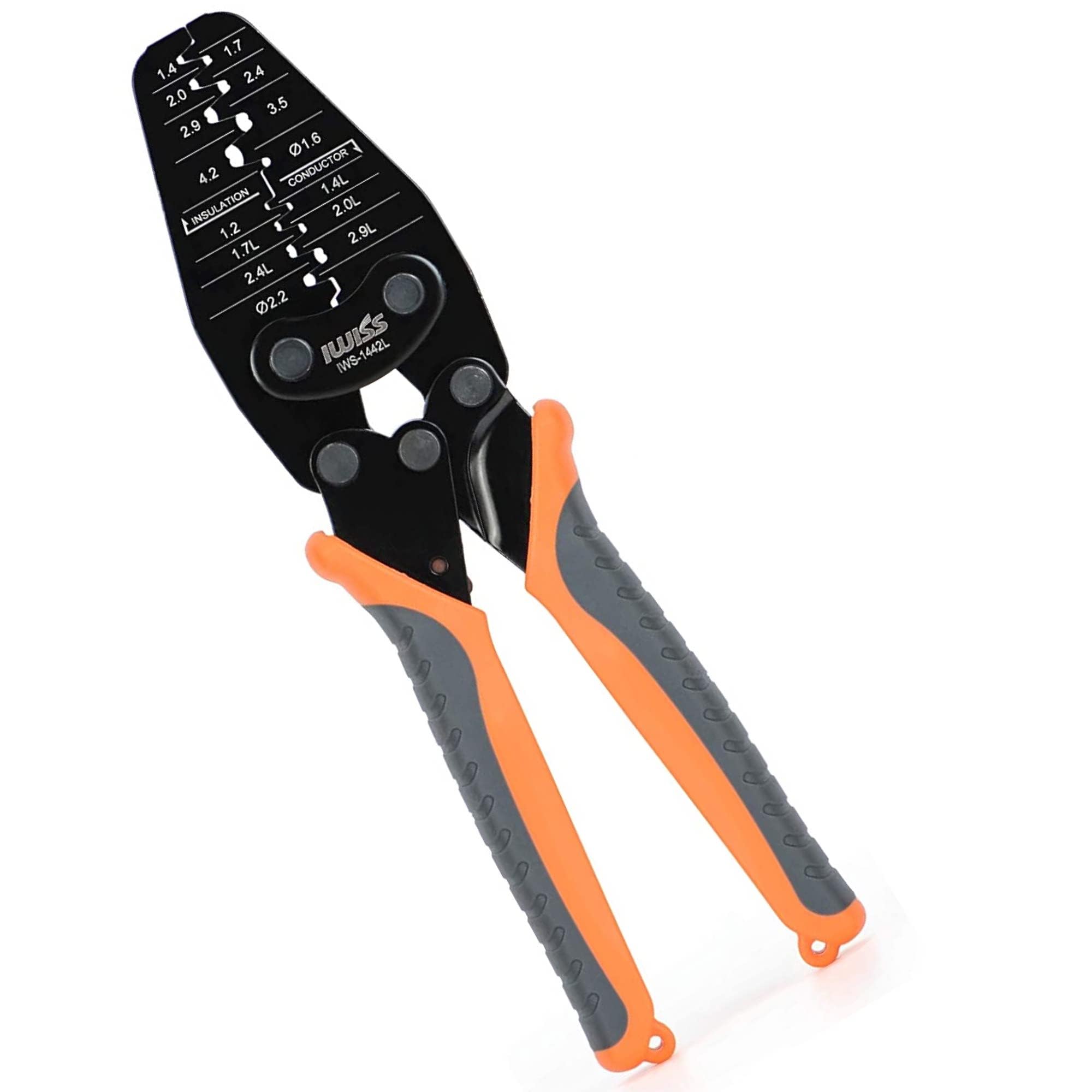 【モデル:小型~大型端子用IWS-1442L】アイウィス(IWISS) 汎用圧着 Amazon | アイウィス(IWISS) 汎用圧着ペンチ 圧着工具 オープンバレル