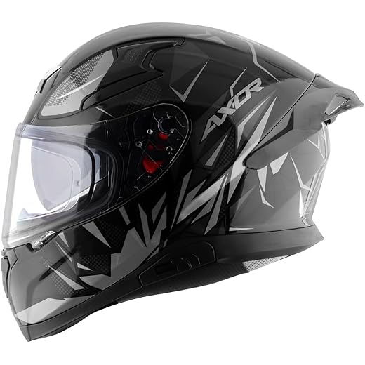 Axor Apex Hunter Full Face Helmet Black Grey - L