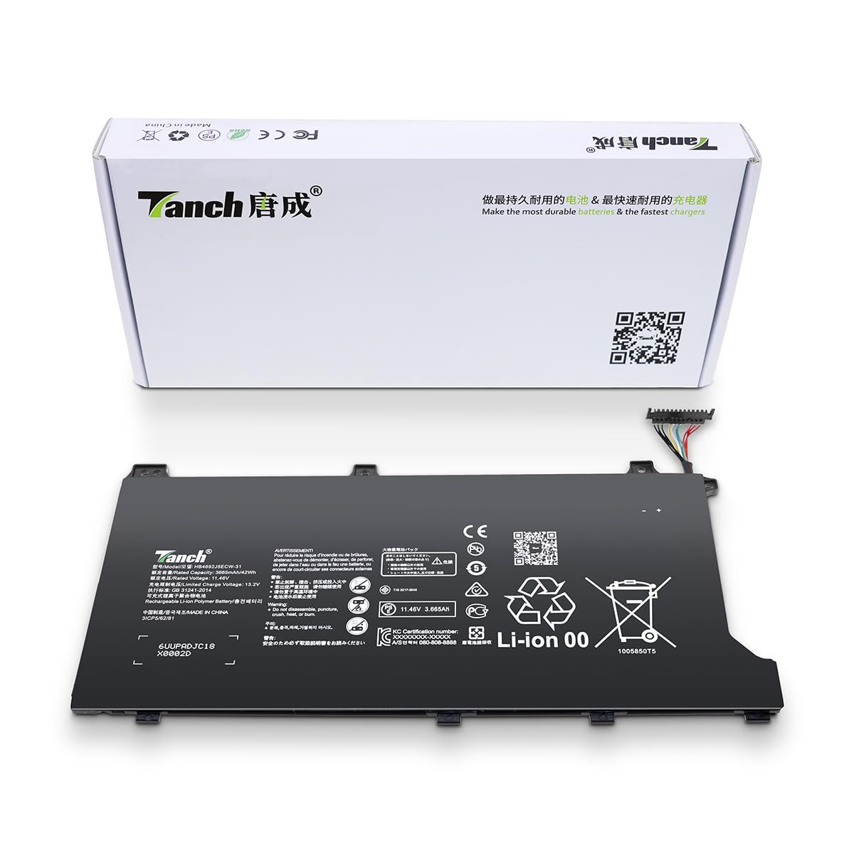 Batterie Pour Huawei MateBook D 15 (2019-2021) - Modèle HB4692J5ECW - 11,46V / 42Wh - Compatible MagicBook VLT-W50 - 4