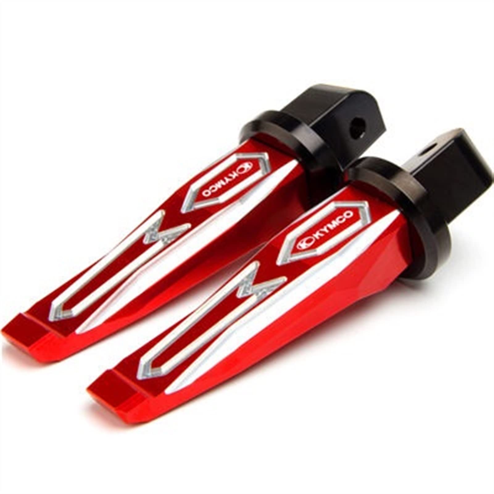 Pédales Repose-Pieds Arrière Moto Aluminium CNC KYMCO Xciting S 400 Rot
