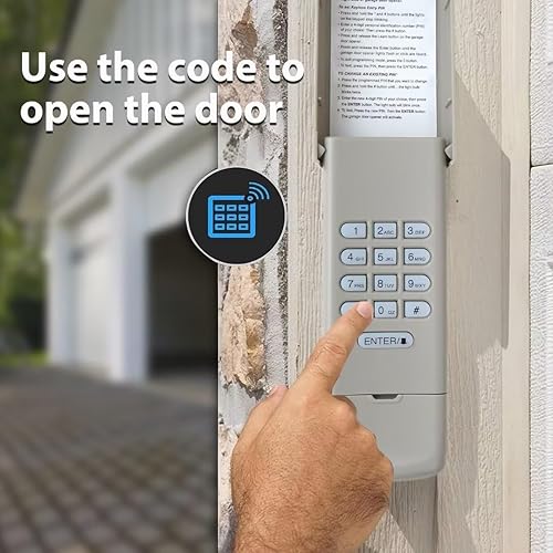 Miniatura 2 de 877LM 891LM 893LM Sistema de entrada de teclado inalámbrico para abre-puertas de garaje liftmaster/Chamberlain/Craftsman producidos desde 2011 hasta