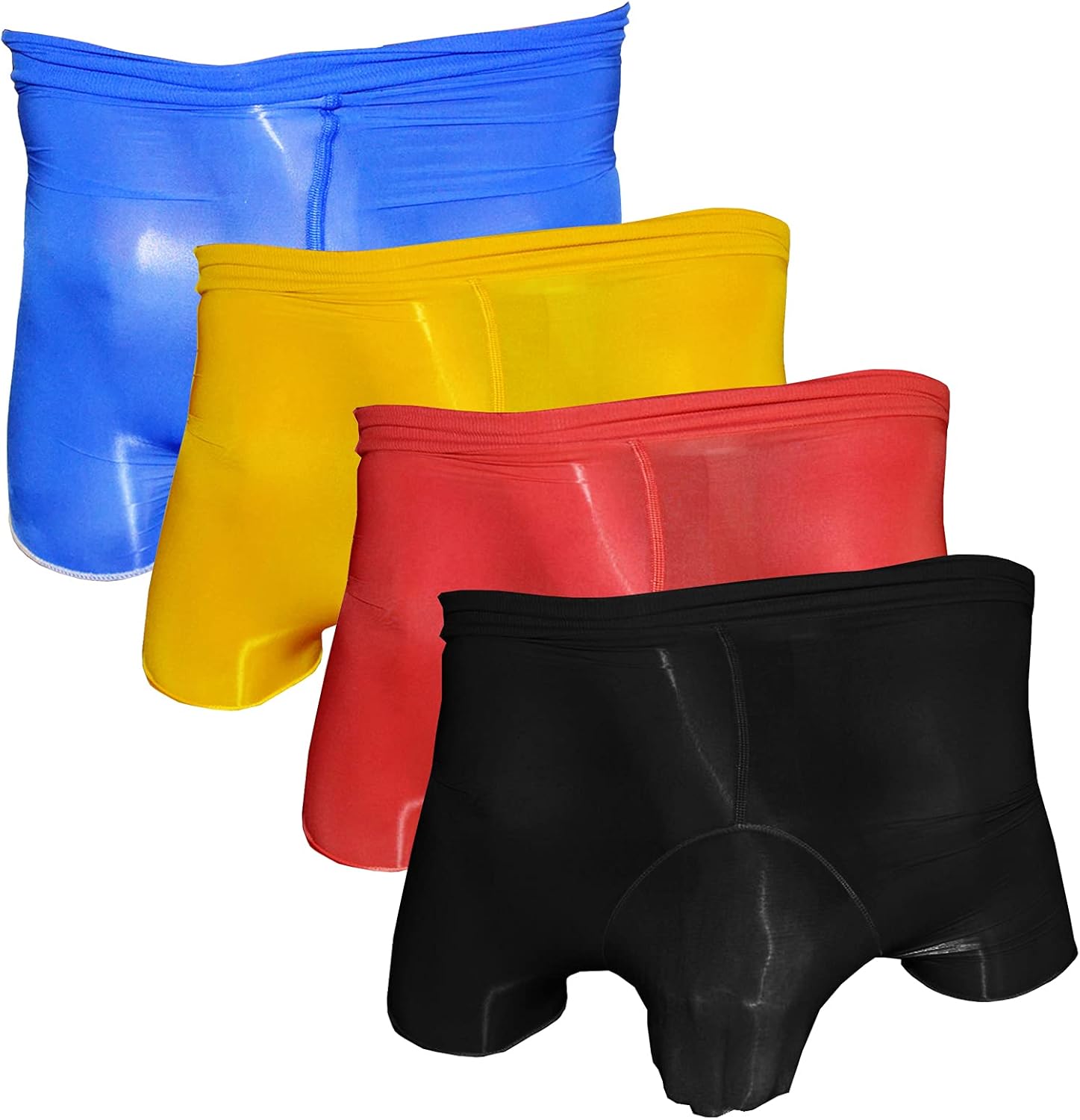 BEFASY Men's Sexy 8D Ultrathin Shiny Glossy Boxer Briefs Trunks Shorts