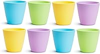 Munchkin Multi Open Training Toddler Cups 8oz 8-Pack - BPA-Free Stackable Cups for Stable Big Kid Transitions