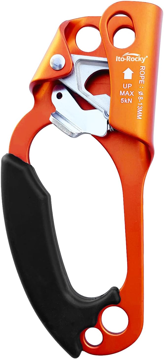 Hand Ascender Arborist Climbing Equipment Gear Rock Rappelling Equipment for Tree Rope Clamp Climber for 8-13MM Rope