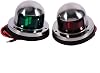 VIFERR Bow Navigation Lights, Stainless Steel 12V LED Marine Boat Yacht Red Green Bow Navigation Light