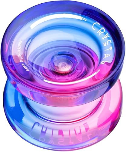 Miniatura 7 de MAGICYOYO Yoyo K2 Responsive para niños principiantes Yoyo con 2 guantes de yoyo, 2 bolsas de yoyo, 12 cuerdas de yo (verde cristal + rosa púrpura