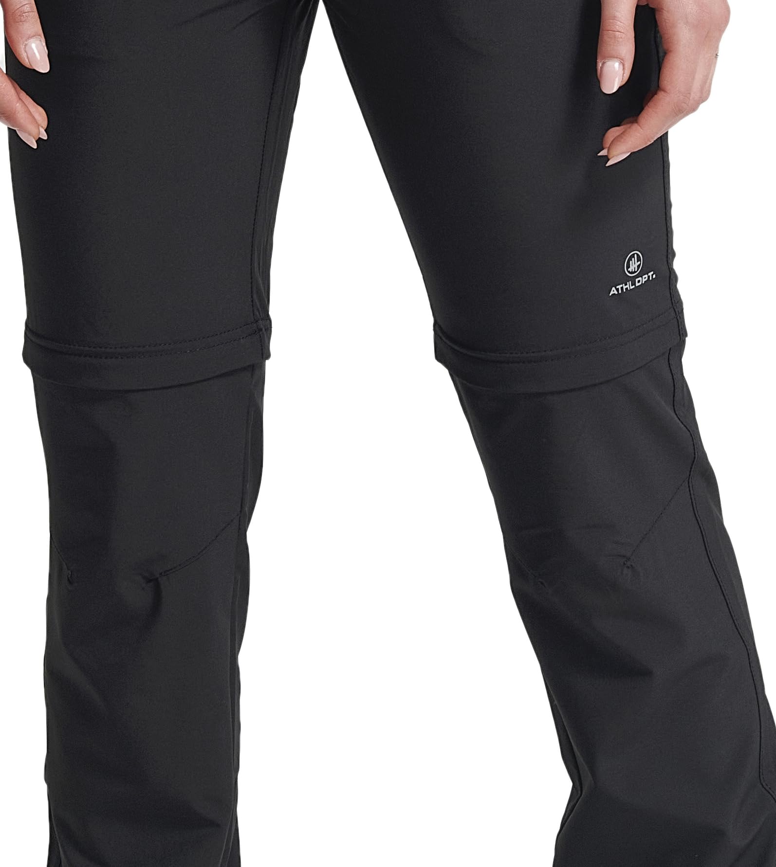 Damen Funktionelle Lange und Kurze Wanderhose/Wandershorts mit praktischen Taschen