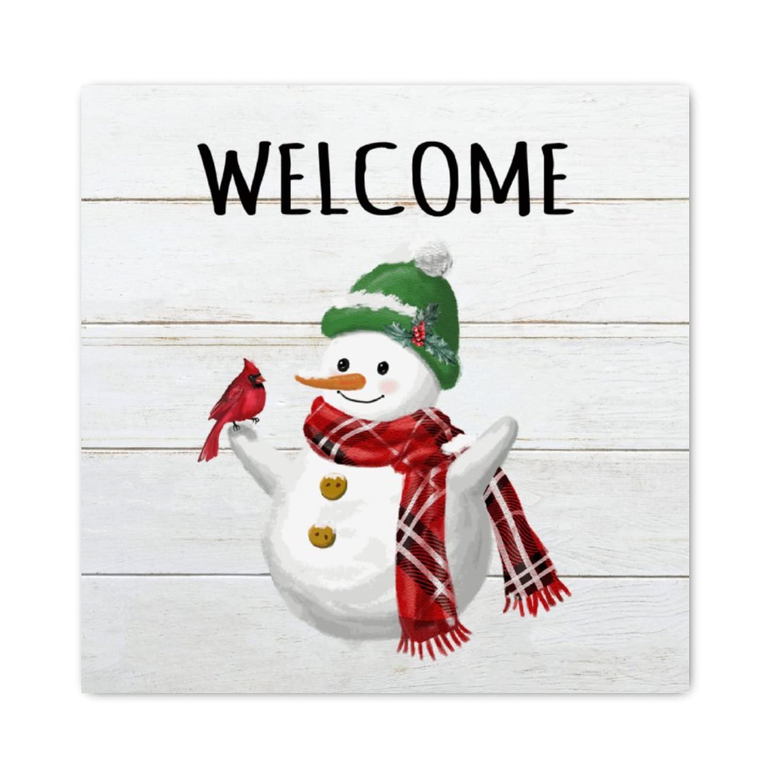 Décoration murale minimaliste Noël en bois de qualité supérieure