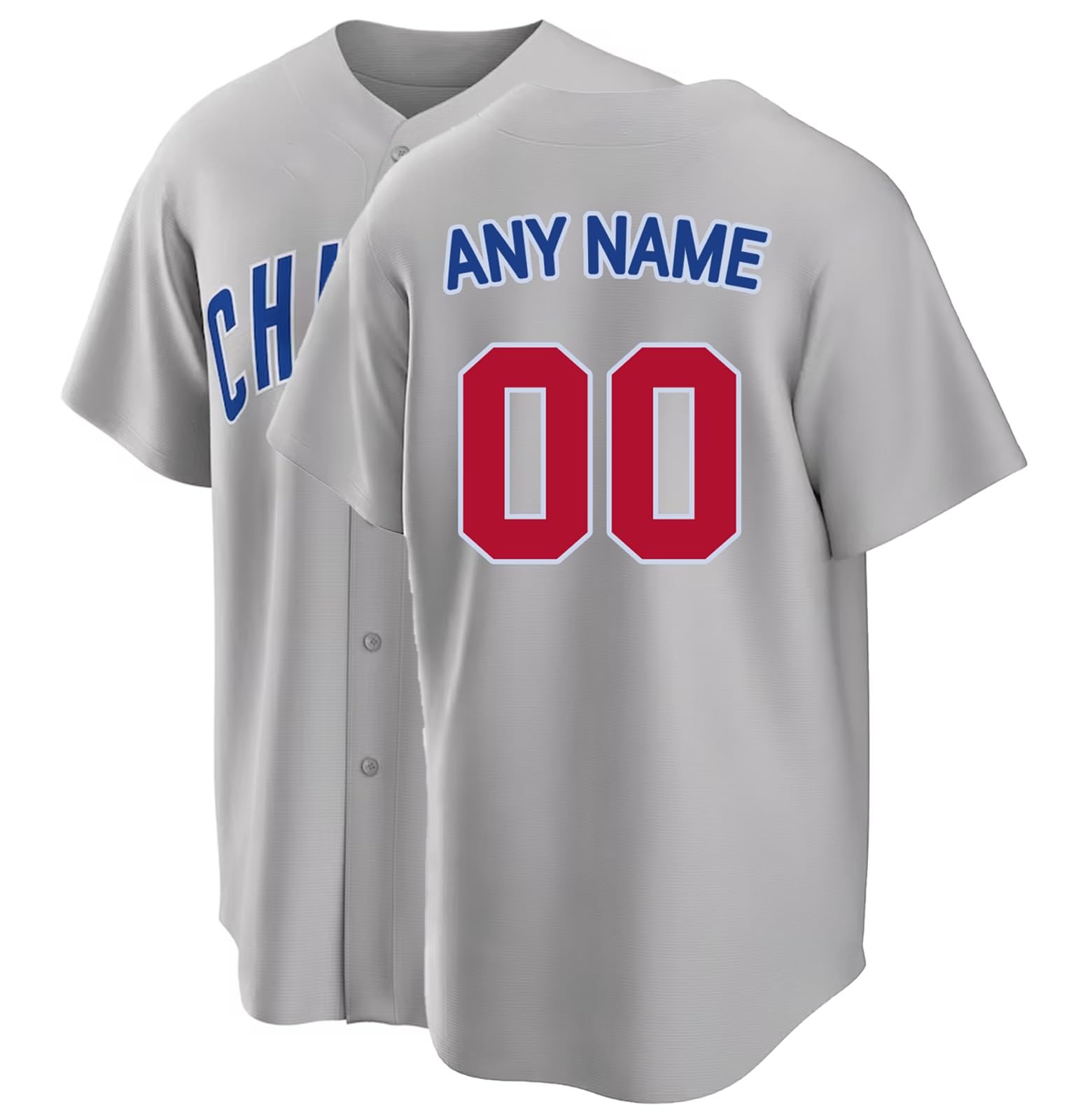 Custom Personalized Baseball Jersey with Any Name and Number on Jersey Back for Unisex and Youth