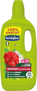 Fertiligène Engrais Liquide pour Géraniums et Plantes Fleuries, 750 ml, 100% Origine Naturelle