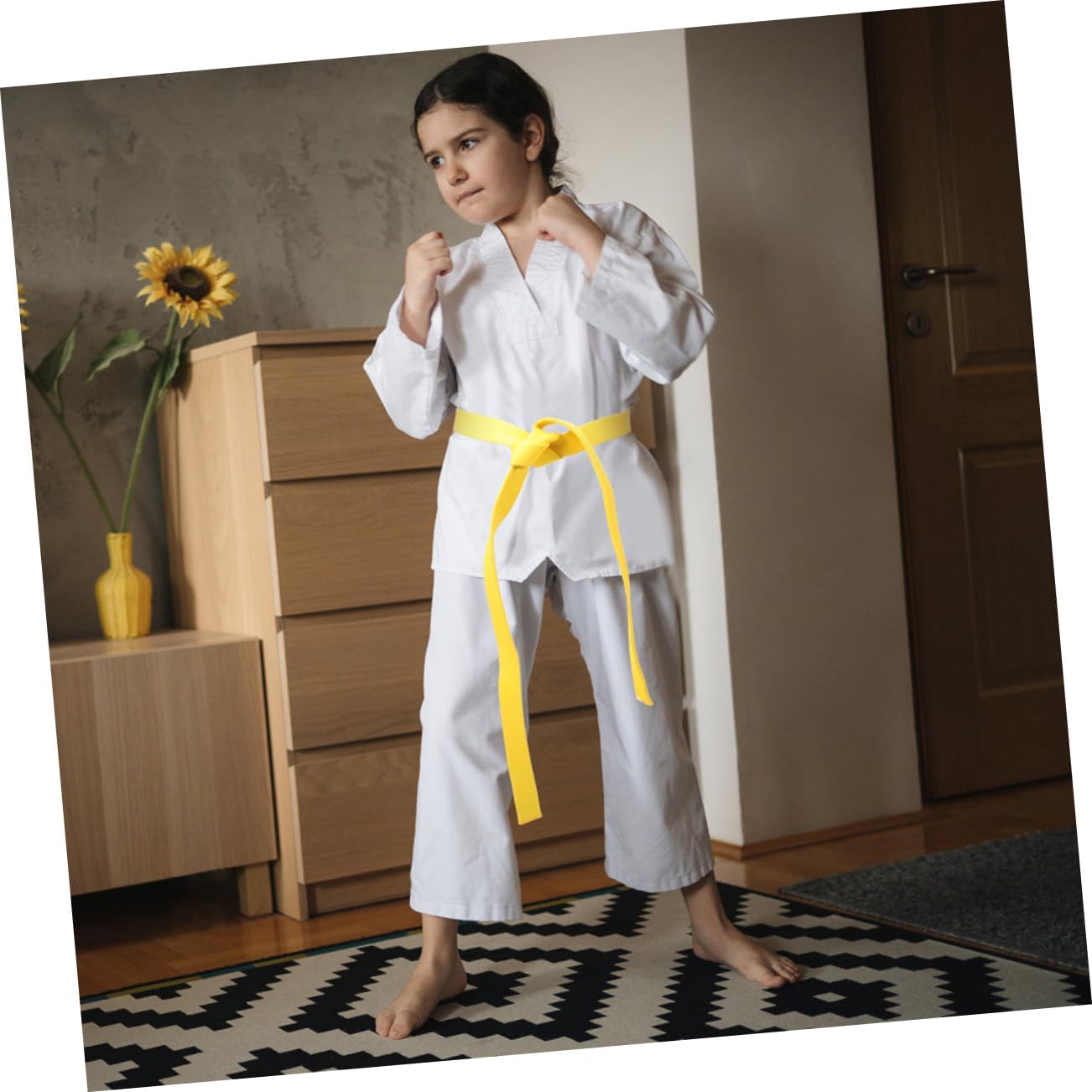 Toyvian Versatile Colored Taekwondo Belt Stylish Karate Waistband for Multiple Martial Arts Soft and Breathable for Beginners and Advanced Practitioners