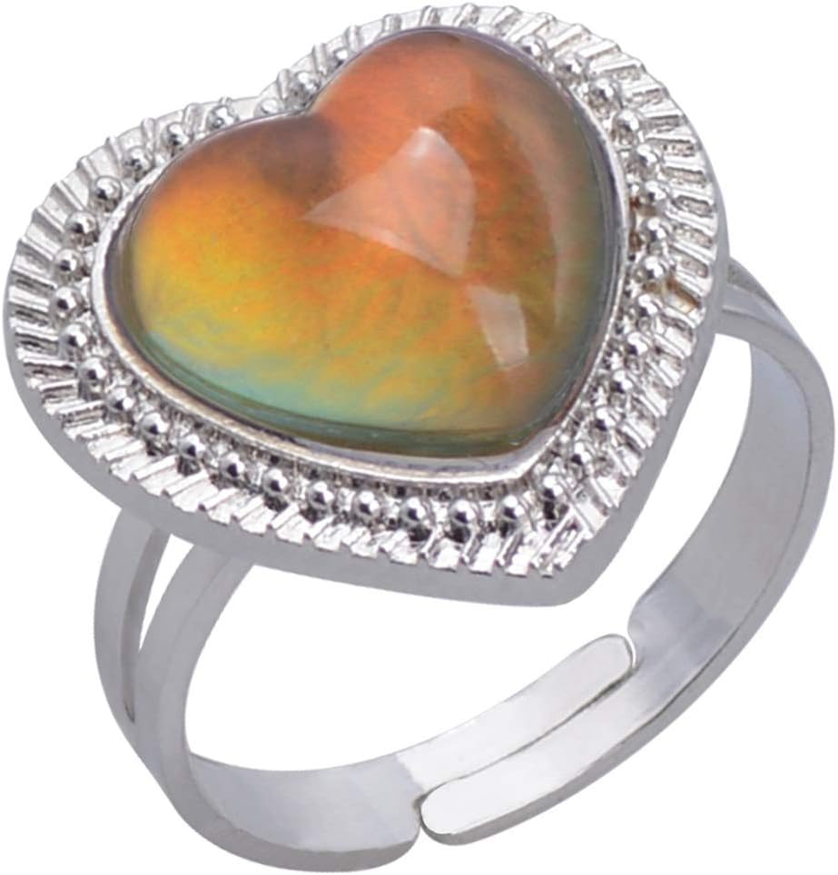 Jude Jewelers Adjustable Color Changing Mood Ring Inspirational Mystique Marble