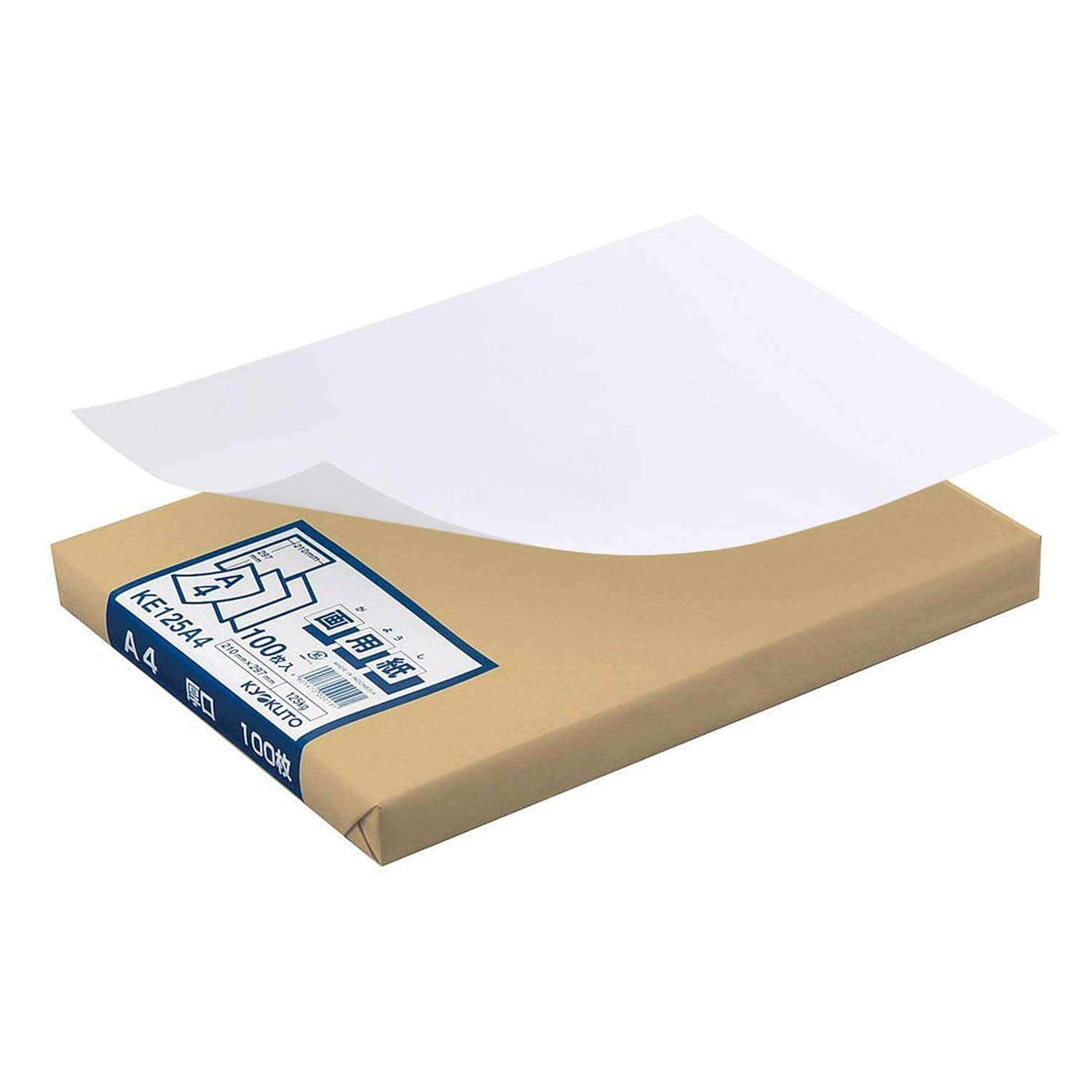 Kyokuto KE125A4 Drawing Paper, Thick, A4, 100 Sheets