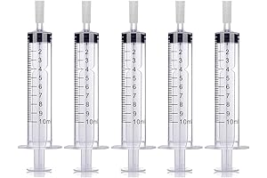 Lightweight 10ml Perfume Dispenser Pump Perfume Extraction Plastic Adapter Syringe Pump- 5 Packs