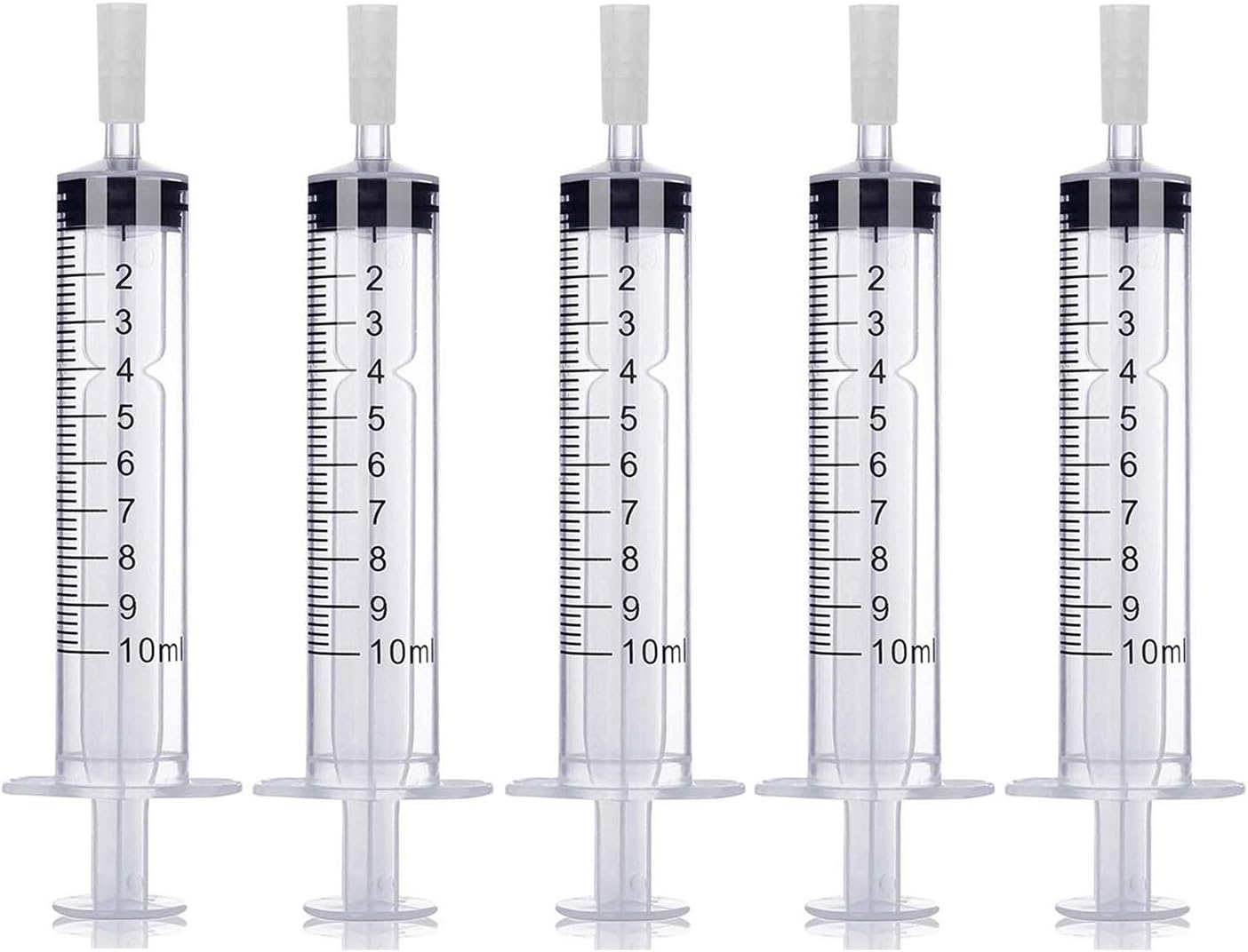 10ml Perfume Dispenser Pump Perfume Extraction Plastic Adapter Syringe Pump for Travel Refillable Perfume Atomizer Spray Bottle (5packs)