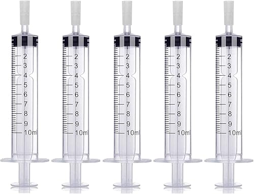 MUB Bomba dispensadora de perfume de 0.3 fl oz (0.3 fl oz), adaptador de plástico, bomba de jeringa para viajes, botella atomizadora de perfume
