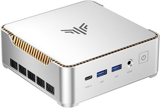 NiPoGi Mini PC Overwhelmingly High Performance Than 3500U AMD Ryzen 4300U 64GB + 4TB SSD Expandable, Up to 3.7GHz, 4C/4T, Windows 11 Pro, Mini PC, 16GB + 1TB 4K, 3-screen output, USB 3.2 x 6 |  1TB   Type-C  USB3.2x6 HDMI2.0+DP1.4  LAN   /   /    P2