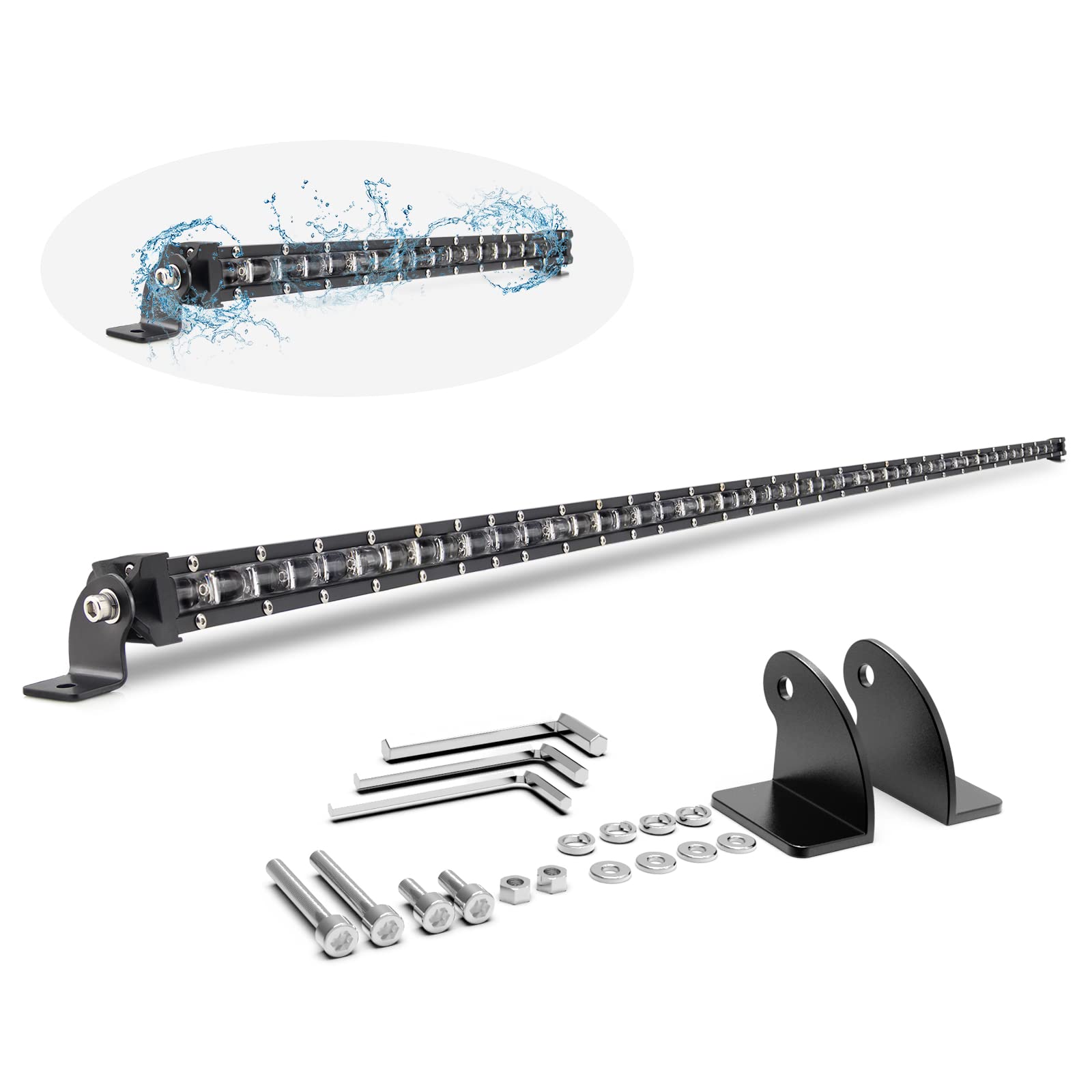 Photo 1 of COLIGHT 43 inch Led Light bar - Single Row Led Light Bar Driving Light 30000 LM 6D Lamp Cup Off Road led Light Bars for Trucks Boat