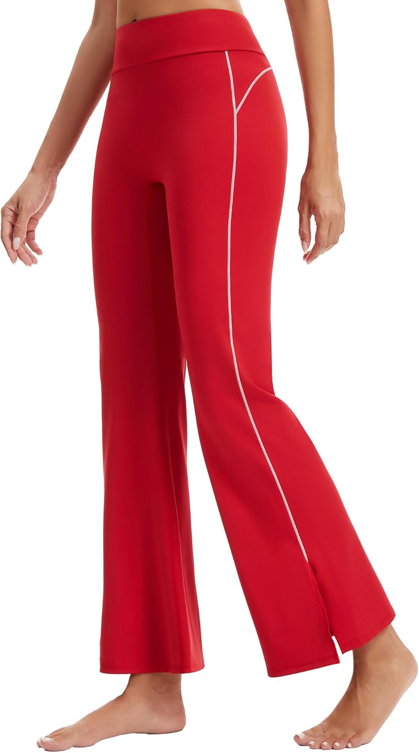 VME High Waisted Yoga Pants with Pockets - Tummy Control Workout Running Yoga Legging for Women - Image 4