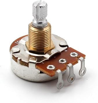 Set of Four (4X) Bourns 500K SHORT Split Shaft Audio Taper Low Friction Potentiometers
