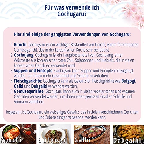 asiafoodland - Gochugaru - Chili Pulver für Kimchi - Red Pepper Powder, 1er Pack (1 x 100g)