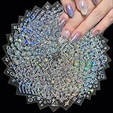 30 Sheets Star Nail Art Stickers Aurora Star Line 3D Self Adhesive Nail Stickers for Nail Art Moon Stars Nail Decals Heart Nail Supplies for Women and Girls Manicure DIY Decoration
