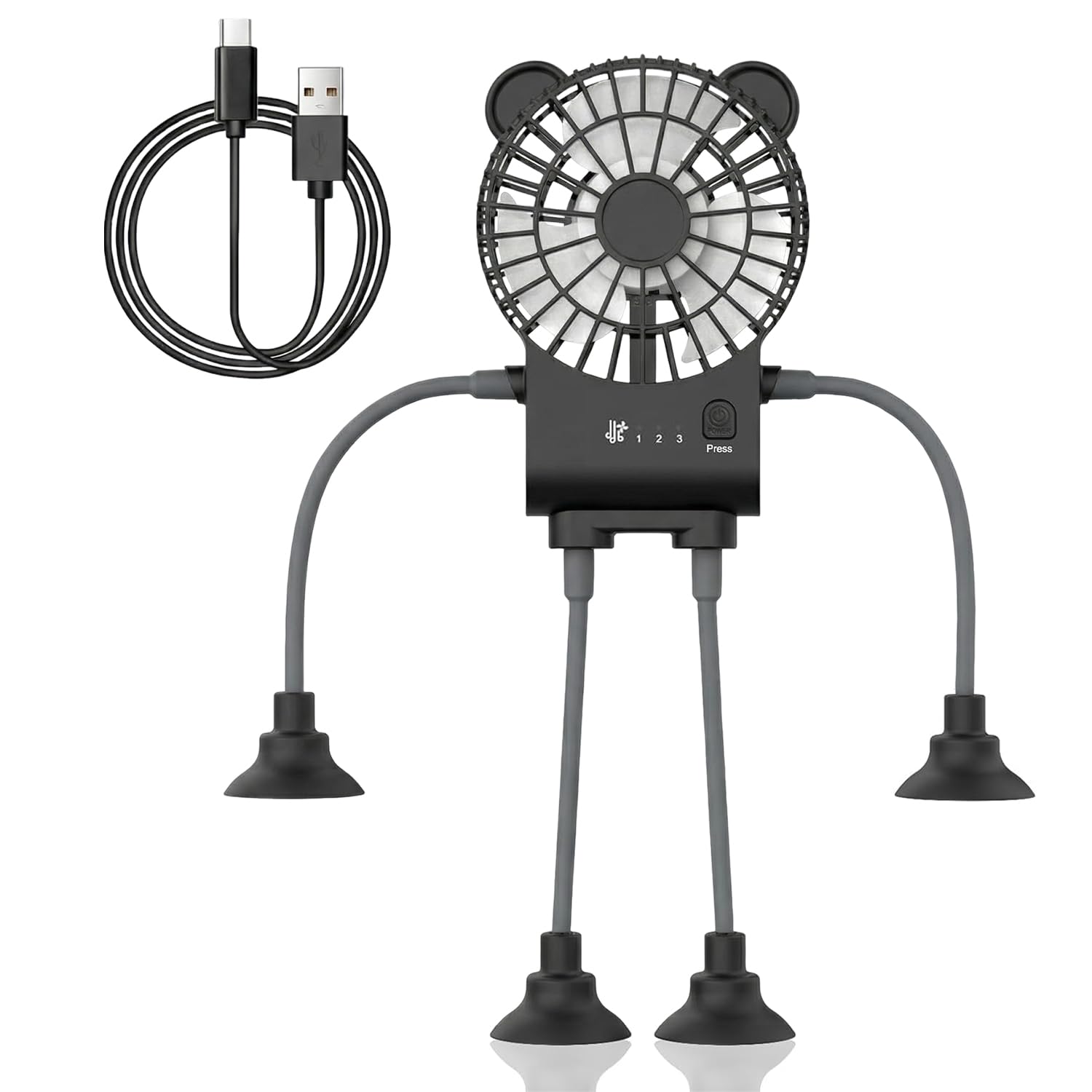 Ventilateur de bureau USB rechargeable pour éviter la chaleur au travail