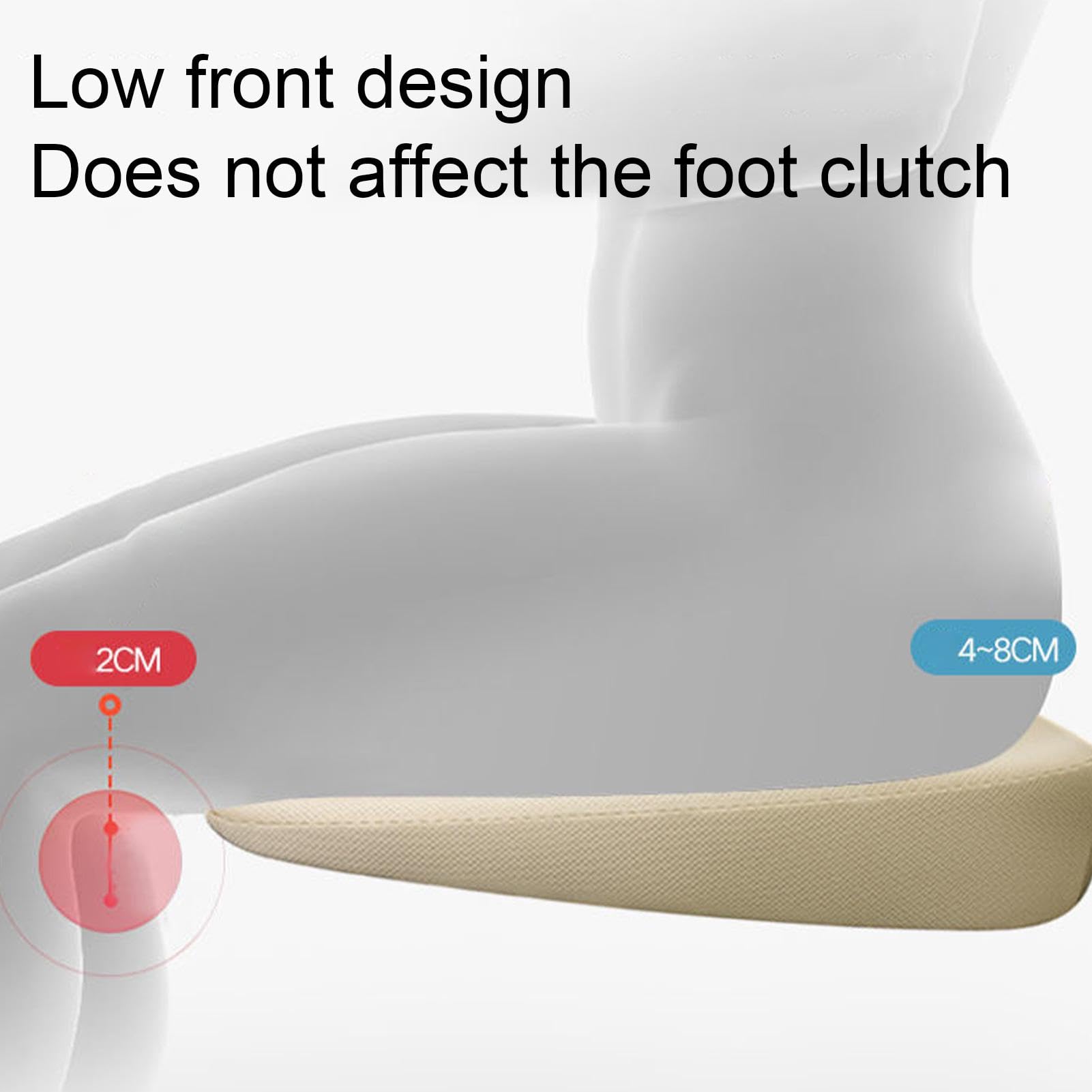 Cojín de asiento – 3 cojines ergonómicos para silla, cojín de asiento inclinado, cojín de asiento hecho de cuero, cojín de asiento para silla, almohada de cuña para asiento de conductor para