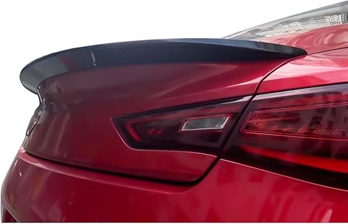 Miniatura 7 de IKON MOTORSPORTS, Alerón de maletero compatible con Infiniti Q60 2017-2022, plástico ABS negro brillante estilo X High Kick Duckbill alerón de tapa