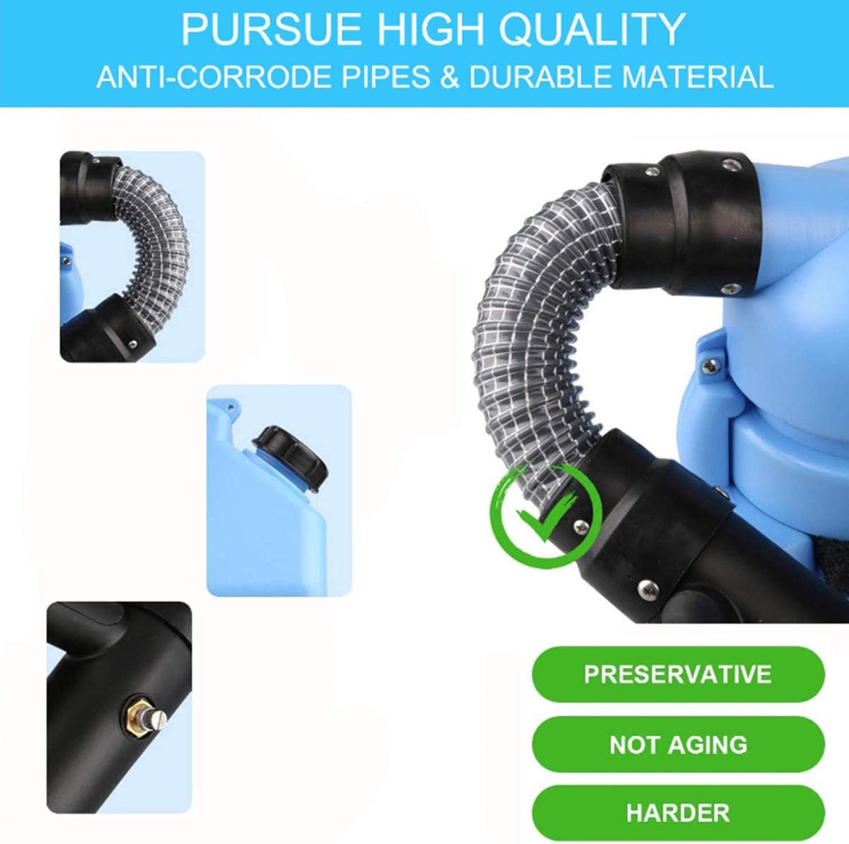 7L Electric Intelligent ULV Fogger/Sprayer/Atomizer - Ultra Low Capacity 110V Backpack Machine - Atomization Distance 8-10 Meters