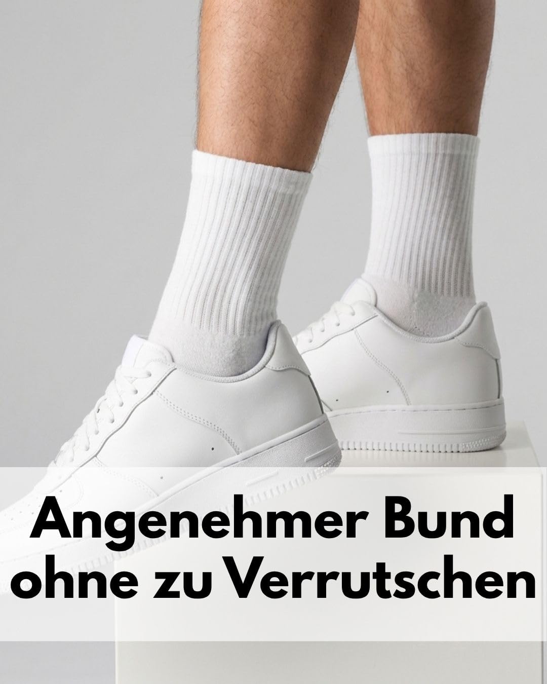 sockenkauf24 Herren Tennissocken (6 Paar) Sportsocken mit verstärkter Ferse & Fußspitze, gepolsterte Sohle Baumwolle Atmungsaktive Retro Crew Socken