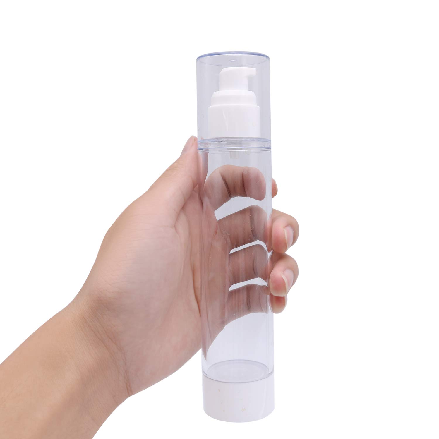 TRENDBOX Airless Vacuum Pump Travel Bottles for Lotions and Creams