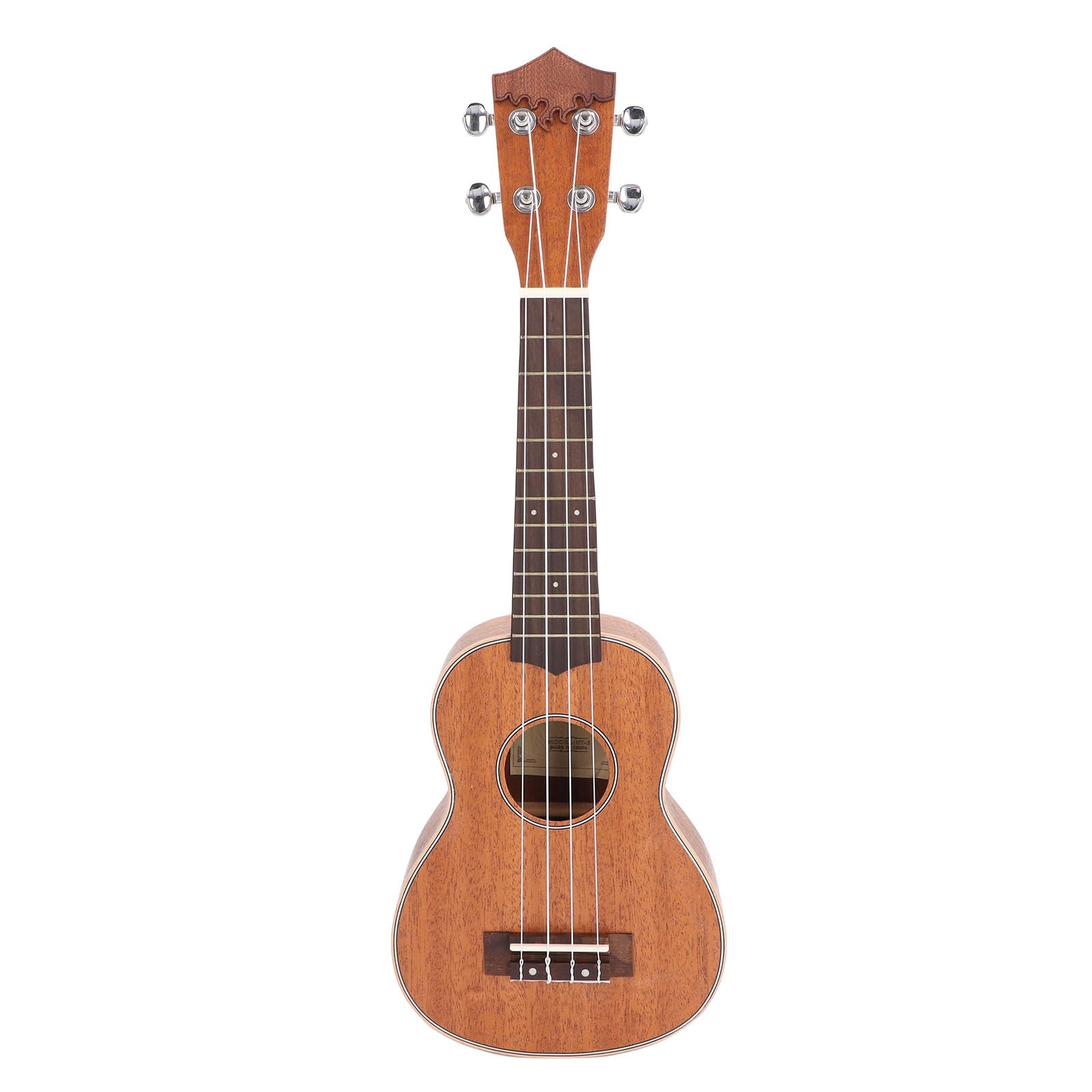 21 Zoll Ukulele aus Holz, Tragbare Akustikgitarre mit 4 Saiten für Anfänger und Profis, Ideal für Reisen Camping und Üben zu Hause, Kompakt und Leicht zu Tragen, Warm Resonanter Klang