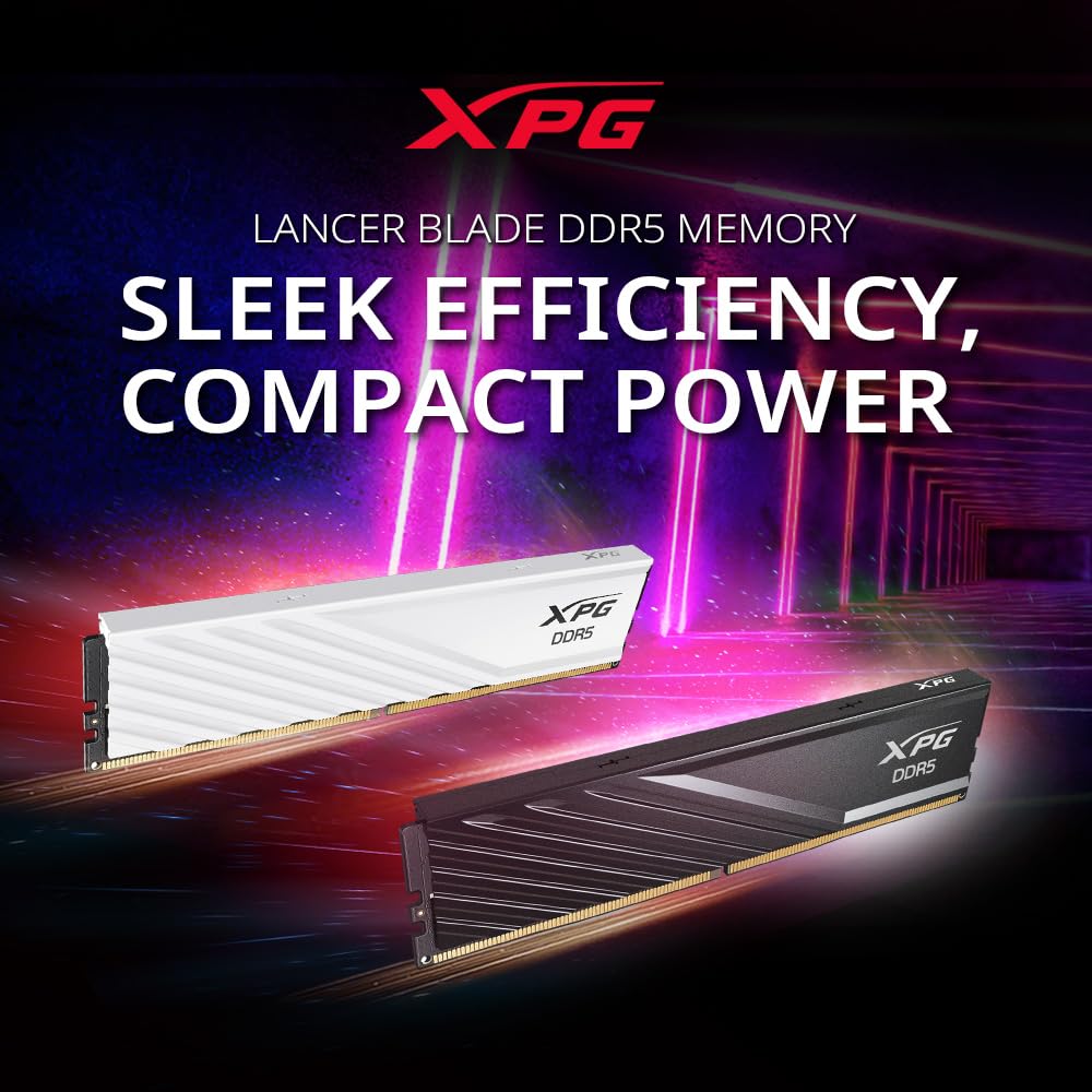 XPG DDR5 RAM Memory 16GB 6000MHz Lancer Blade 1x16GB White