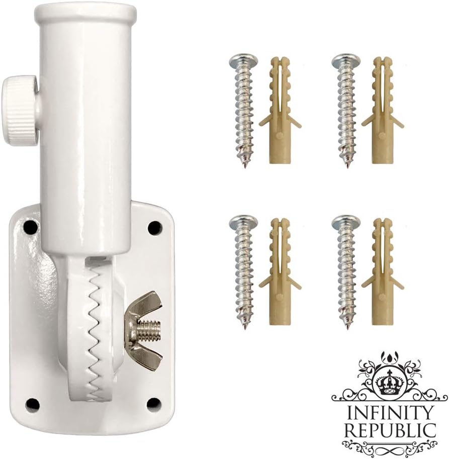 Infinity Republic - USA Embroidered Flag with Pole & Bracket Kit