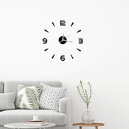 Miniatura 3 de Reloj 3D, reloj de pared de bricolaje, reloj de pared grande y moderno, sin marco, calcomanías de pared, decoración de reloj, kit de reloj de pared,