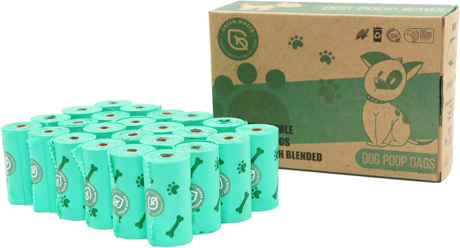Dog poop bags/Green