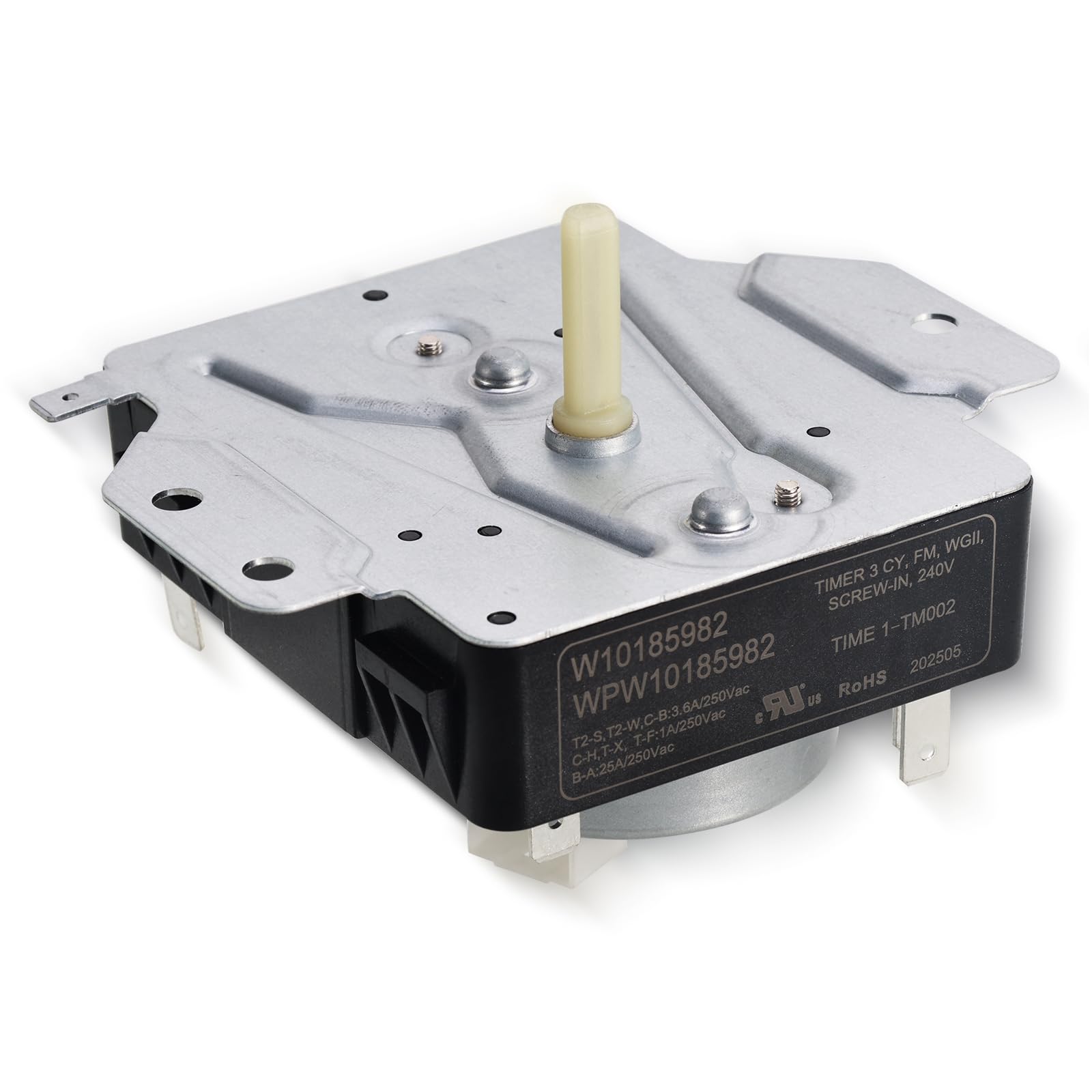 W10185982 WPW10185982 Dryer Timer Replacement, Genuine OEM Quality, Replaces 418-618-20-B5, AP6016541, PS11749831, 1546812, Fits Whirlpool, Maytag, Kenmore, Crosley Dryers, 2-Year Warranty