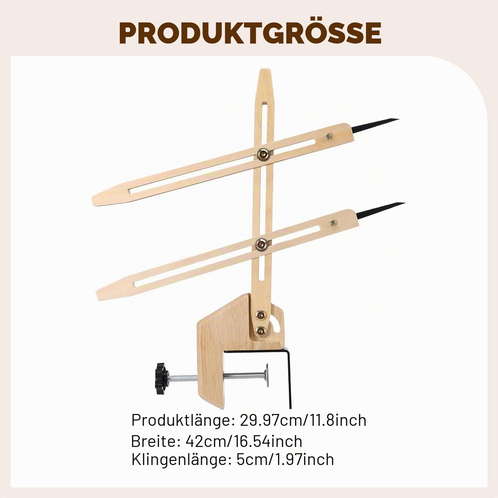 Pottery Throwing Gauge Holz Töpferwerkzeug Messlehre Modellierhilfe für Gleichmäßige Höhe Und Komfortables Arbeiten für Bastelraum