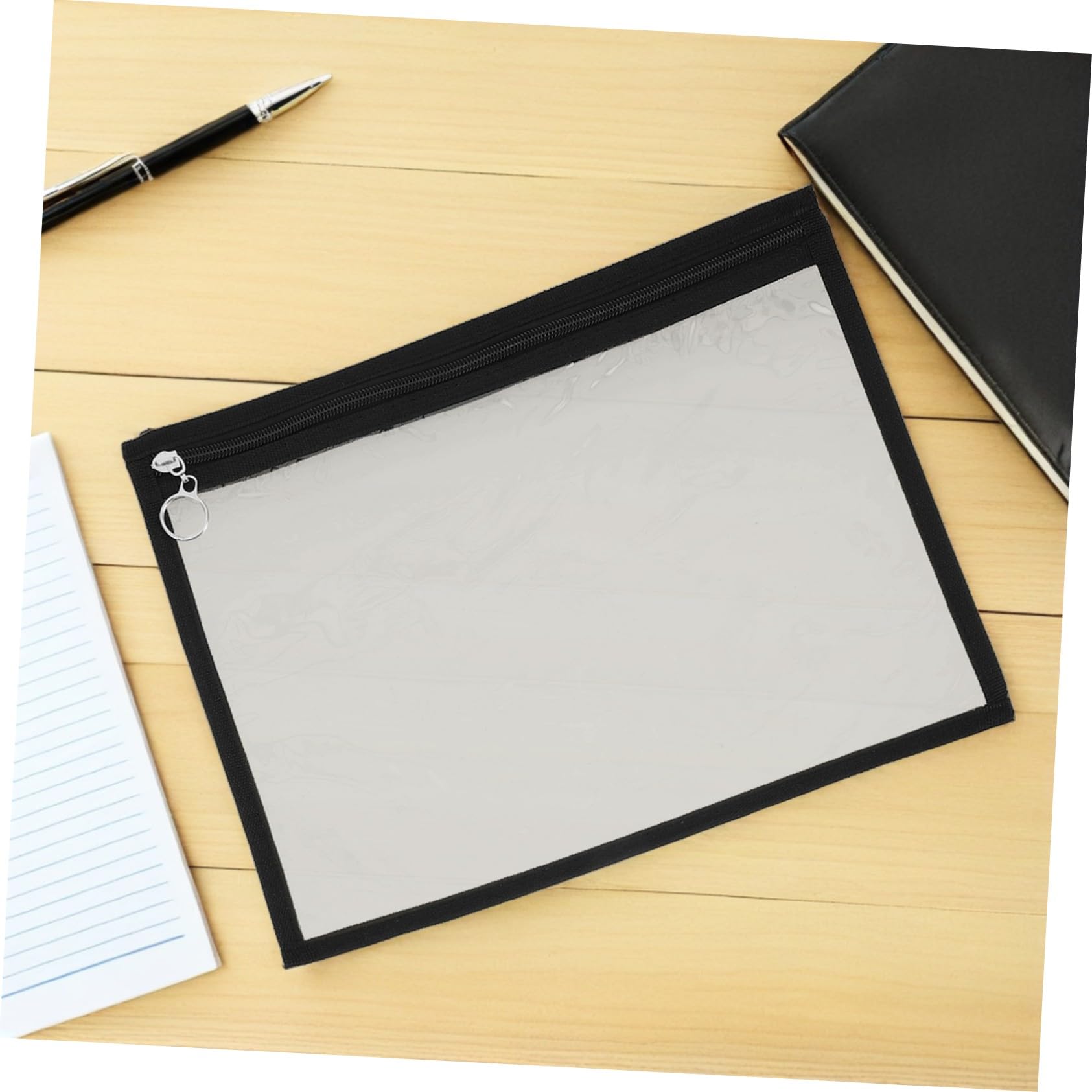 iplusmile 12pezzi Sacchetti Trasparenti Cerniera in Pvc Borse Organizer Per Documenti e Cosmetici Impermeabili e Pratici Per Uso Quotidiano e Viaggio